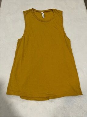 Bella & Canvas Mustard Yellow Tank Top - Size Large